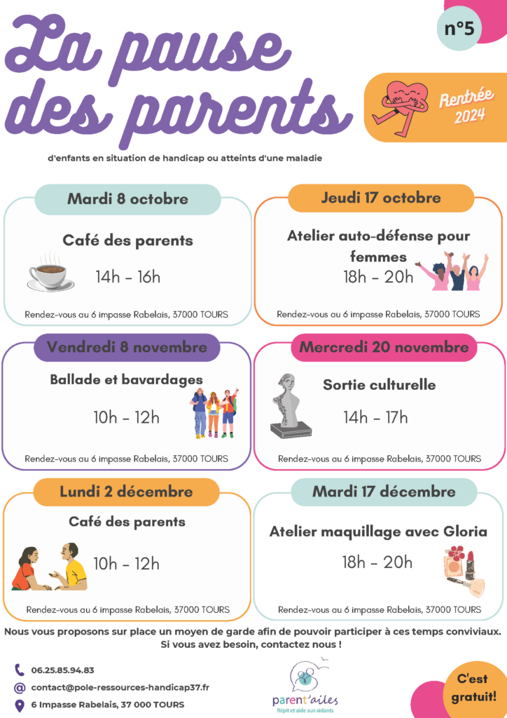 La pause des parents-aidants : Programme hiver 2024