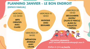 ateliers Espace familial du Bon Endroit